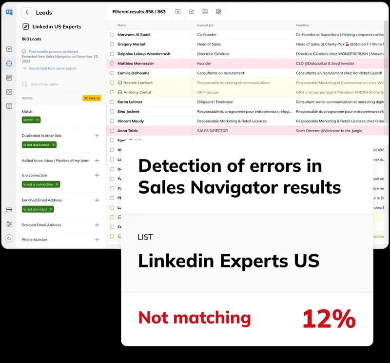 La détection des leads non pertinents par Kanbox.