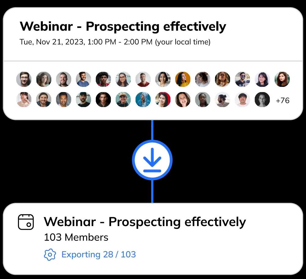 Scrape attendees of a Linkedin event