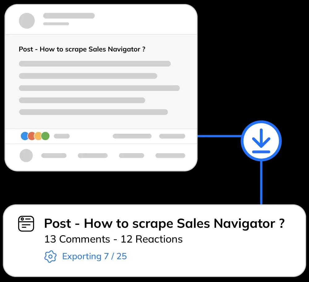 Scrape contributors of a Linkedin post