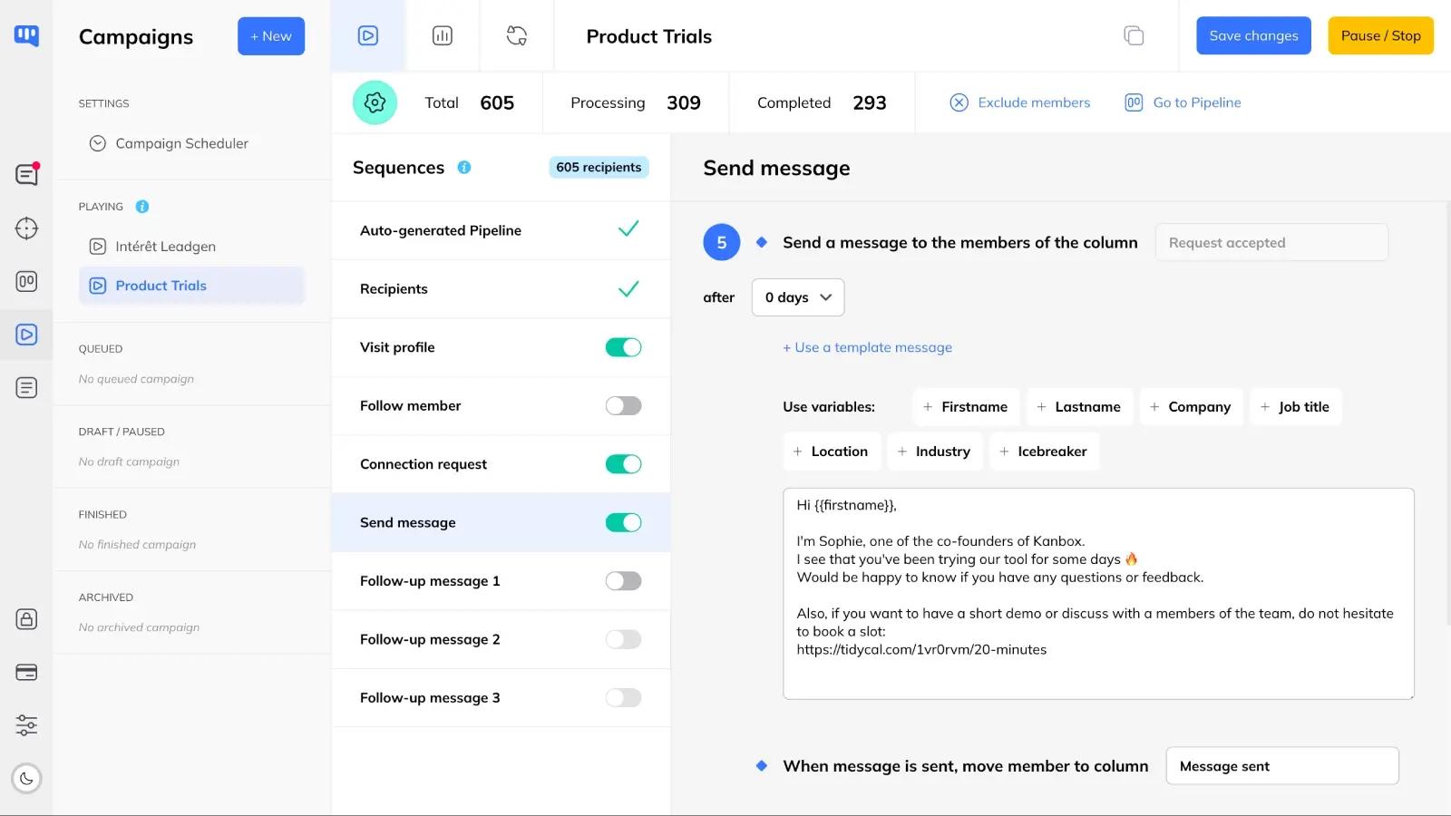 Kanbox automations