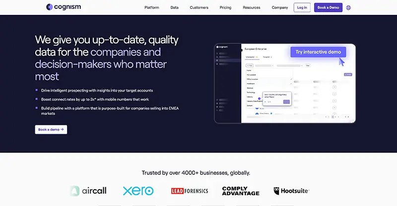 Cognism - Données B2B européennes
