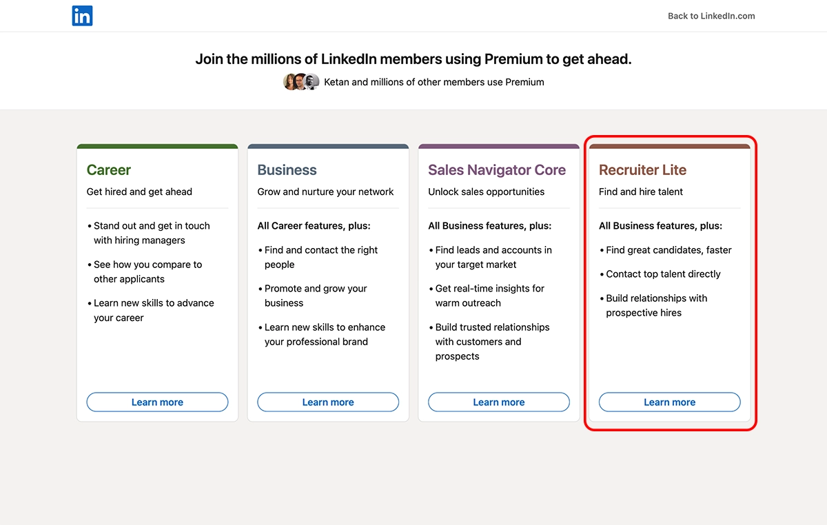 Linkedin Premium Recruiter Lite : Optimisez vos recrutements en toute simplicité