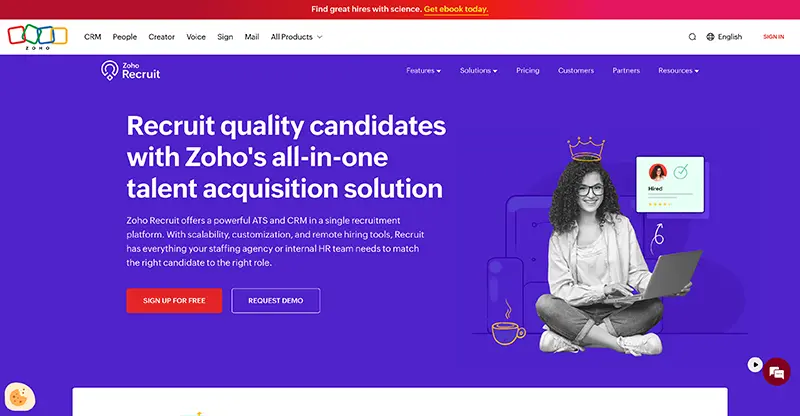 Zoho Recruit: Customizable Solution
