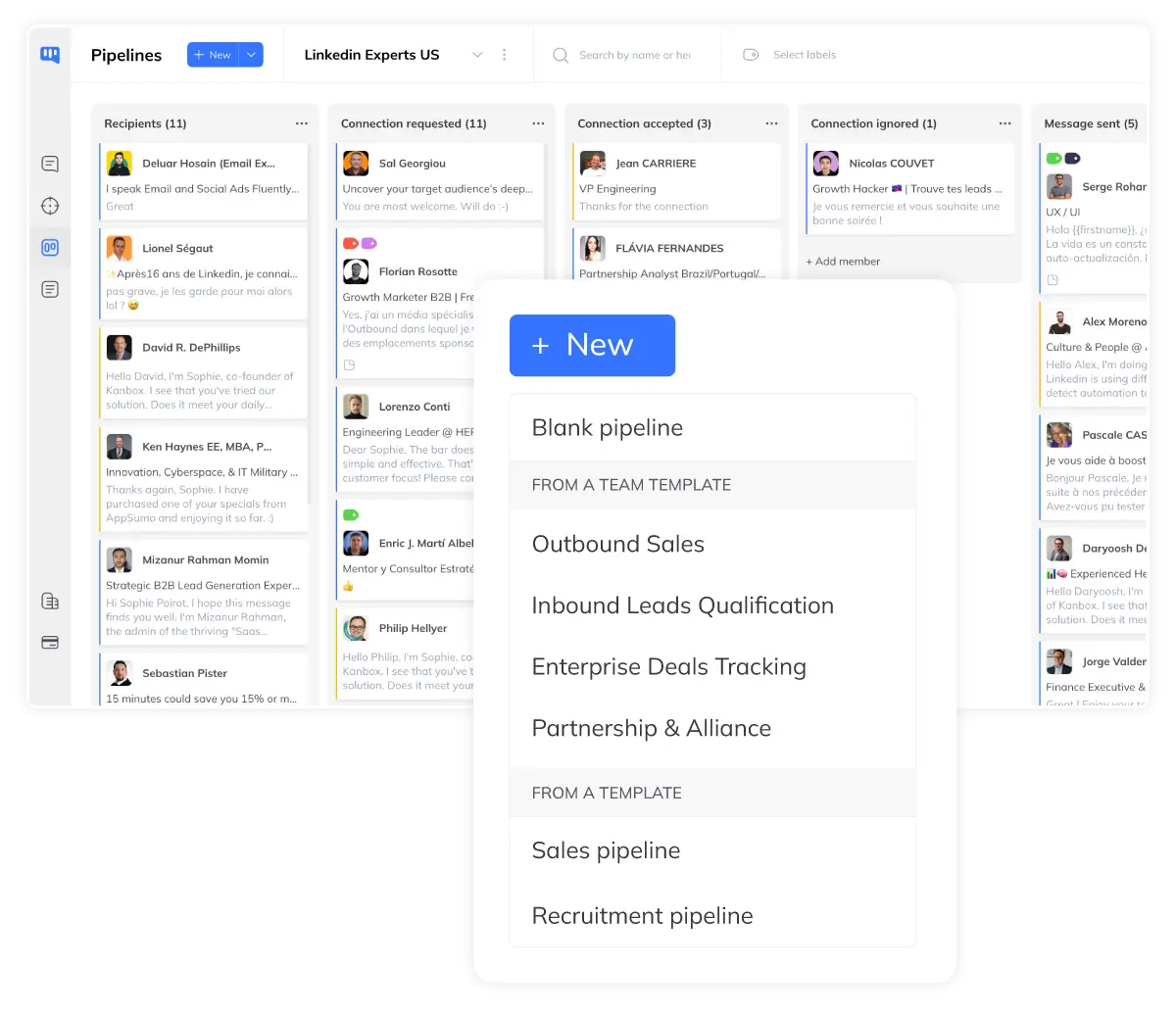 Templates de pipelines personnalisés