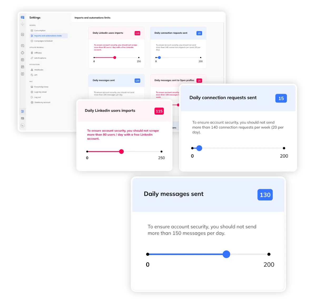 Limites automation sécurisées